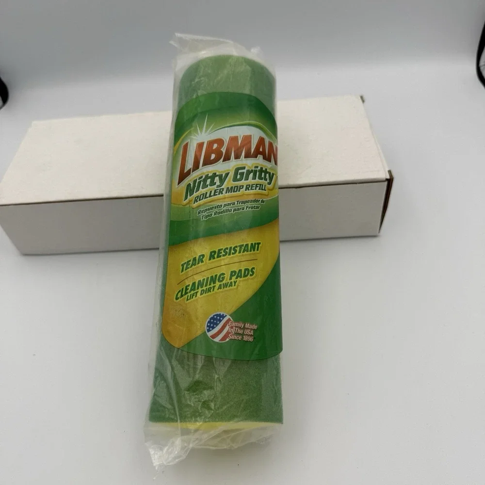 Libman Nitty Gritty Roller Mop Refills‎ Head Replacement Green Yellow